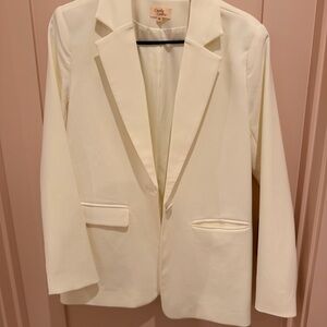 Cream Blazer by Camila Coelho